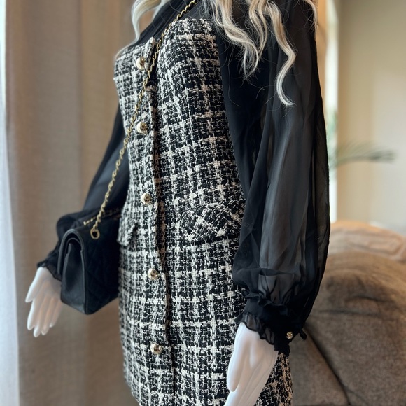 Black and white Zara mini dress size s - Picture 9 of 13